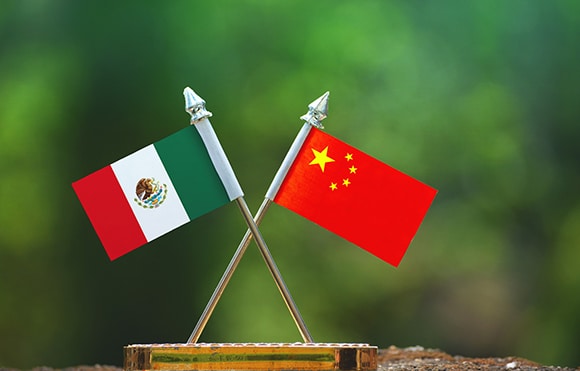 Importación de China a México